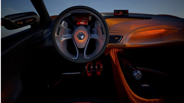 Renault CAPTUR concept car steering wheel design