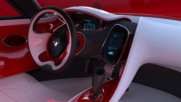 Renault DEZIR concept - close-up of the dashboard